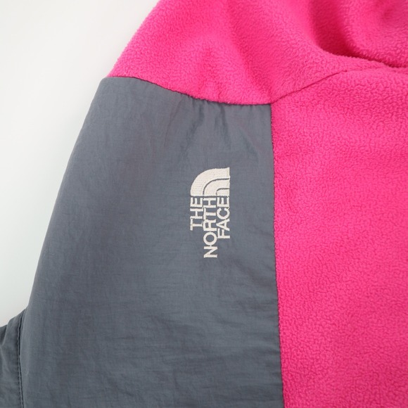 The North Face Fleece Jacket Pink Grey Zip Up Womens M - Picture 12 of 14